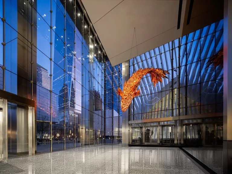 A Fish Sculpture by Frank Gehry Now Hangs at 3 World Trade Center