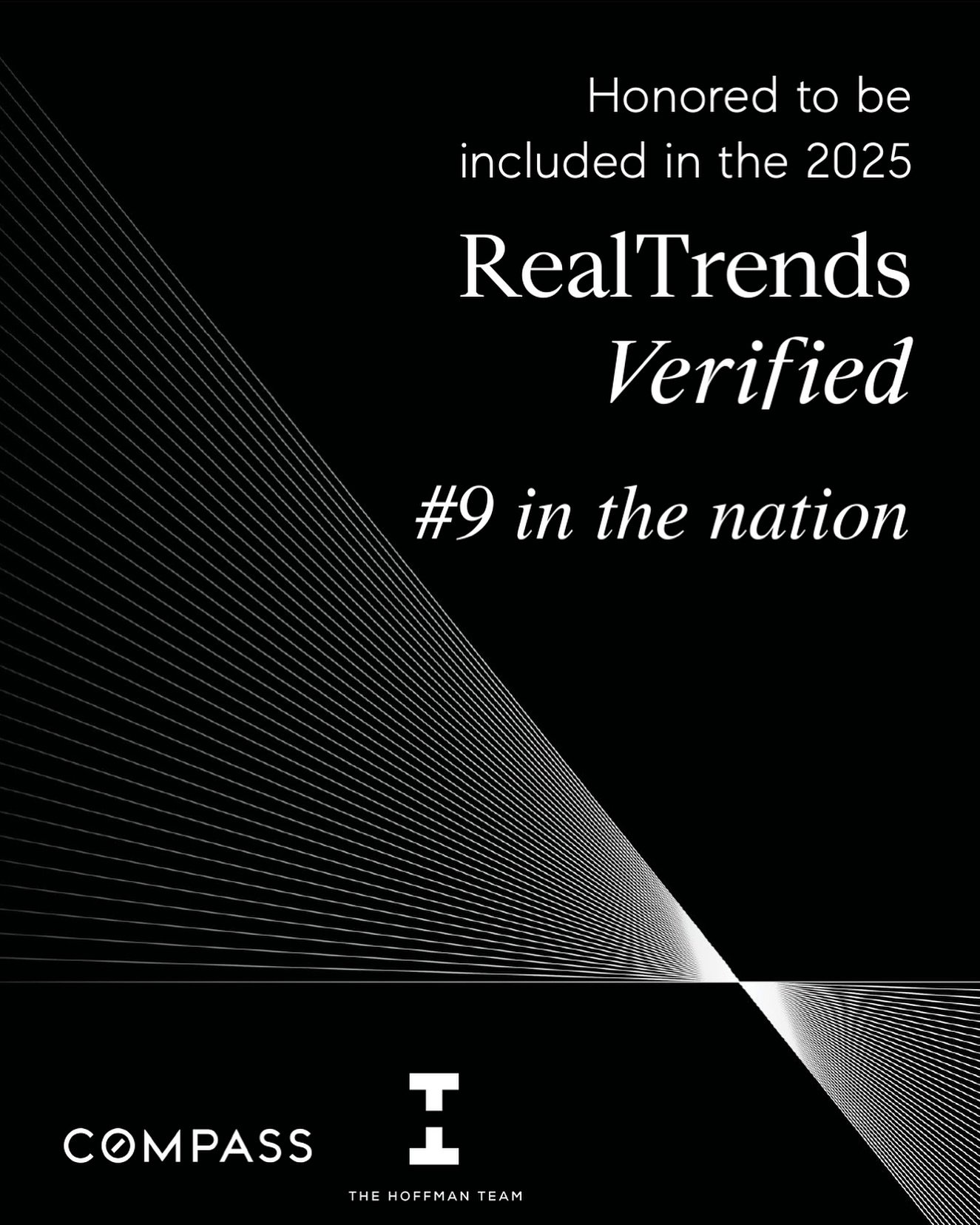 We&rsquo;re thrilled to announce that The Hoffman Team has been named to the 2025 RealTrends Verified Rankings!

📈 #95 in the U.S. by volume
📍 #9 in New York State

This achievement reflects the hard work, dedication, and trust our clients place in