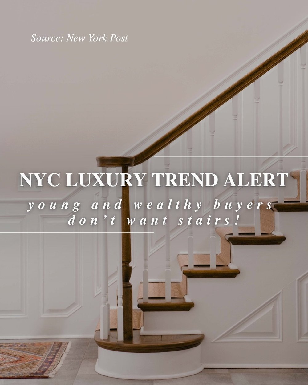 In NYC&rsquo;s luxury market, convenience = status.
The ultimate flex? Living without stairs.

📌At 80 Clarkson St. (West Village), sprawling single-floor units are breaking sales records.

Source: New York Post

#luxuryliving #nycluxury #nycbuyers #
