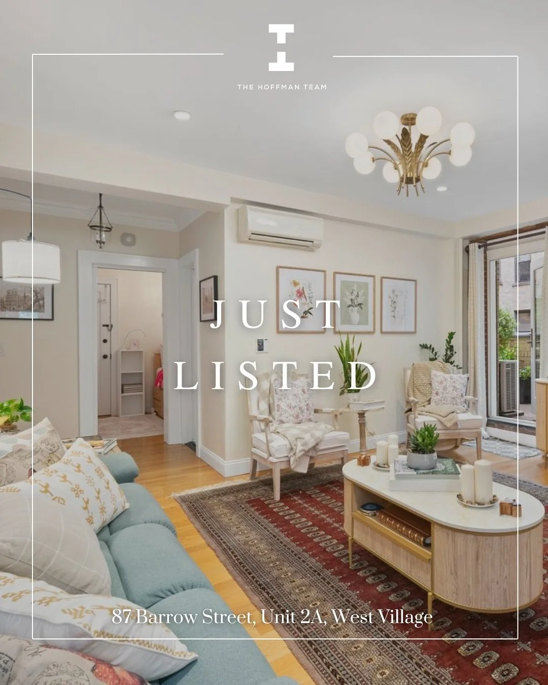 Rare West Village 4-bedroom with private terrace!
💵 $2,995,000
3 Beds | 3 Baths
Just one flight up, this sun-filled residence offers charming Hudson Street views and serene outdoor living. Originally three apartments, it has been seamlessly combin