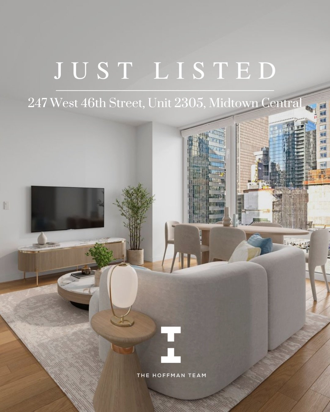 Midtown Manhattan living!
💵 $1,099,000
1 Bed | 1 Bath

This sun-drenched 1BR stuns with 9.5&rsquo; ceilings, floor-to-ceiling windows, and skyline views that hit different. A sleek chef&rsquo;s kitchen with premium Thermador appliances, spa-level ba