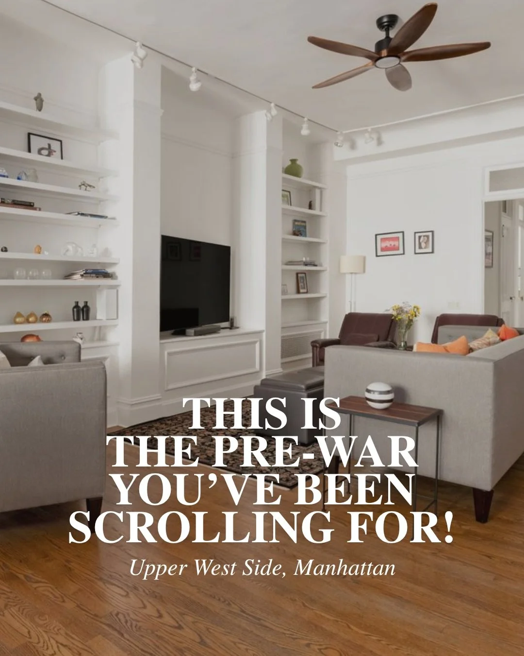 A classic pre-war condominium designed by architects George and Edward Blum😍 

Unit 11D at The Admaston has 3 bedrooms, 3 baths, high ceilings, original moldings, and an eat-in kitchen with a washer-dryer. The building adds a landscaped roof deck, a