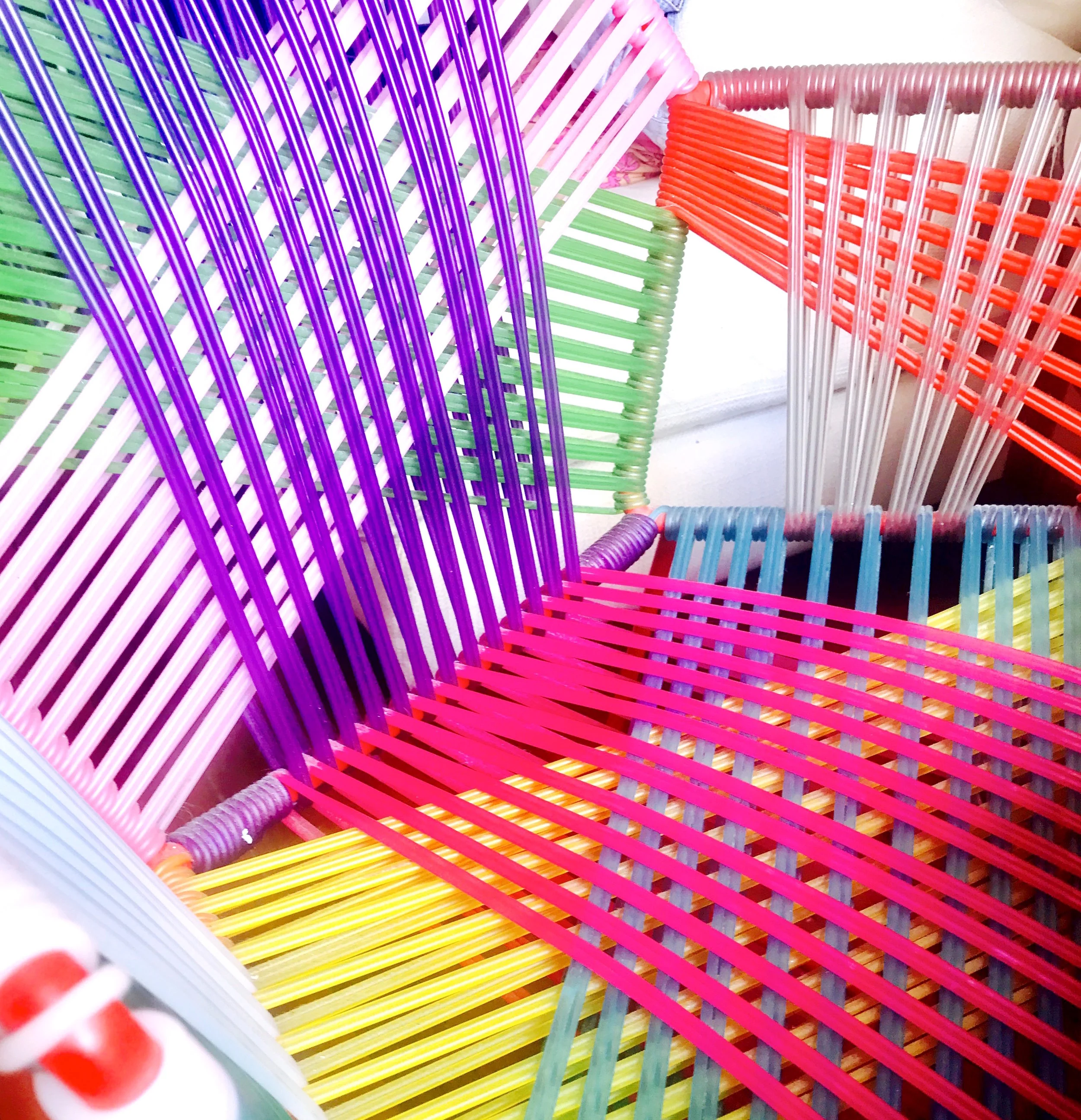 <i>Photo: My Patricia Urquiola Tropicalia chair. This chair sits at my black desk under a window overlooking the city skyline. At night I sit for hours gazing at the lights, writing and dreaming.</i>