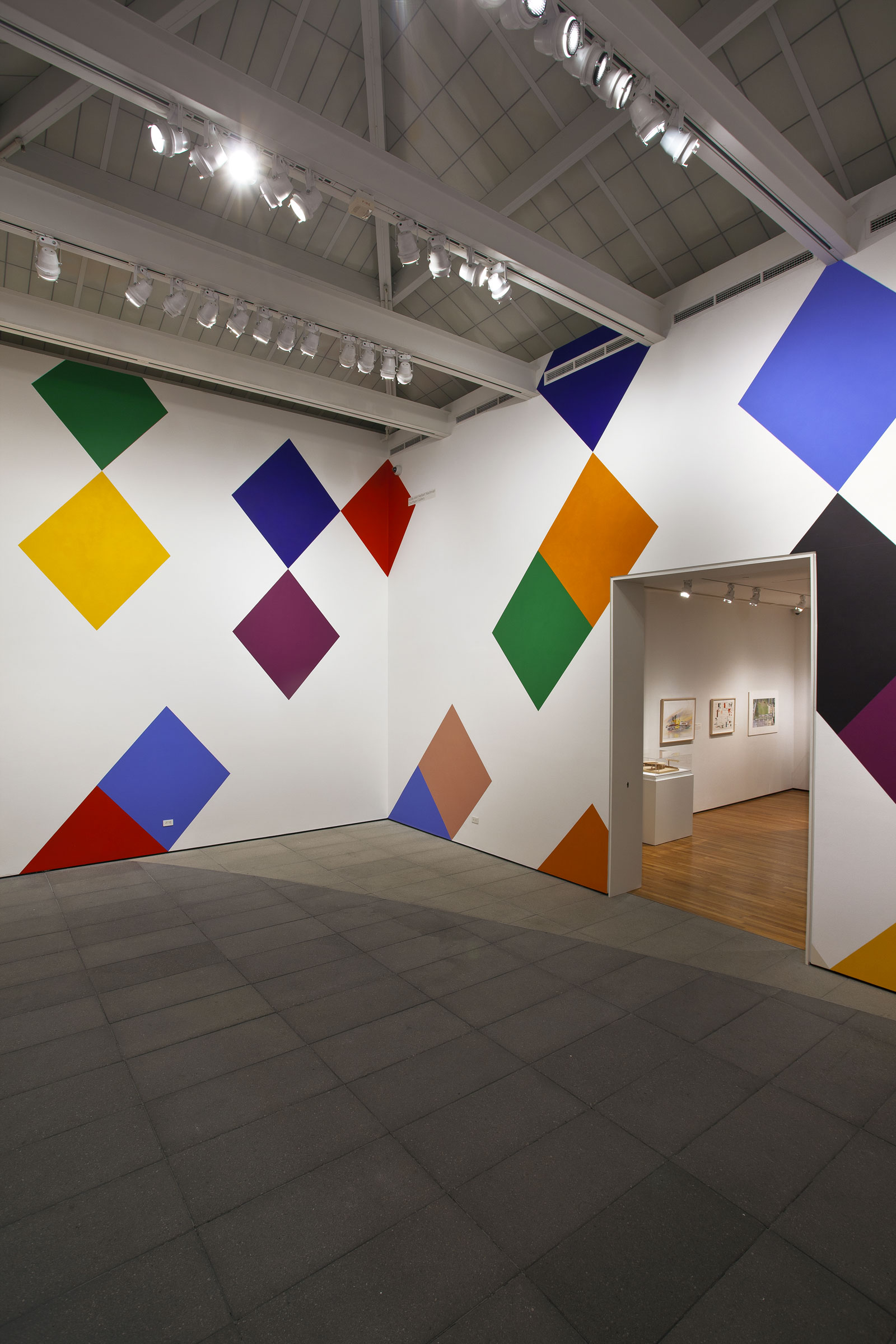   Stars and Candywrappers , 2015, 18’6” x 100’, wall painting installed on all four walls of the Nachman Gallery, Museum of Art, Design and Architecture,&nbsp;University of California Santa Barbara.&nbsp;On view September 25, 2015-May 1, 2016. 