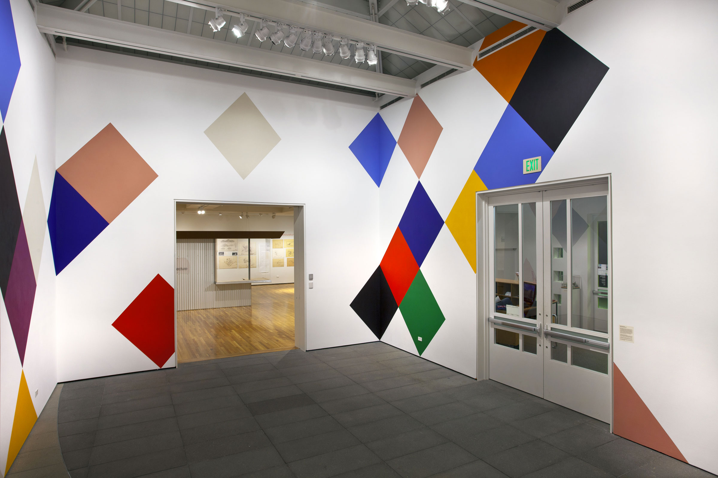   Stars and Candywrappers , 2015, 18’6” x 100’, wall painting installed on all four walls of the Nachman Gallery, Museum of Art, Design and Architecture,&nbsp;University of California Santa Barbara.&nbsp;On view September 25, 2015-May 1, 2016. 