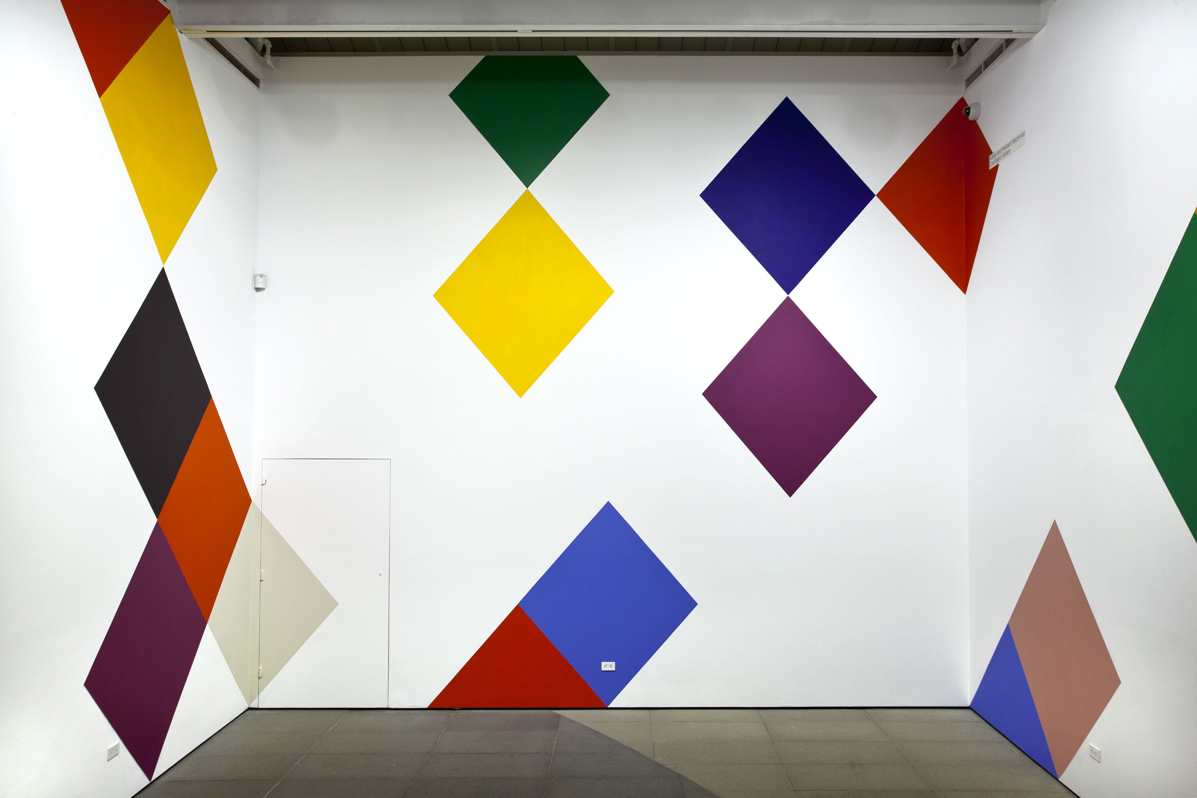   Stars and Candywrappers , 2015, 18’6” x 100’, wall painting installed on all four walls of the Nachman Gallery, Museum of Art, Design and Architecture,&nbsp;University of California Santa Barbara.&nbsp;On view September 25, 2015-May 1, 2016. 