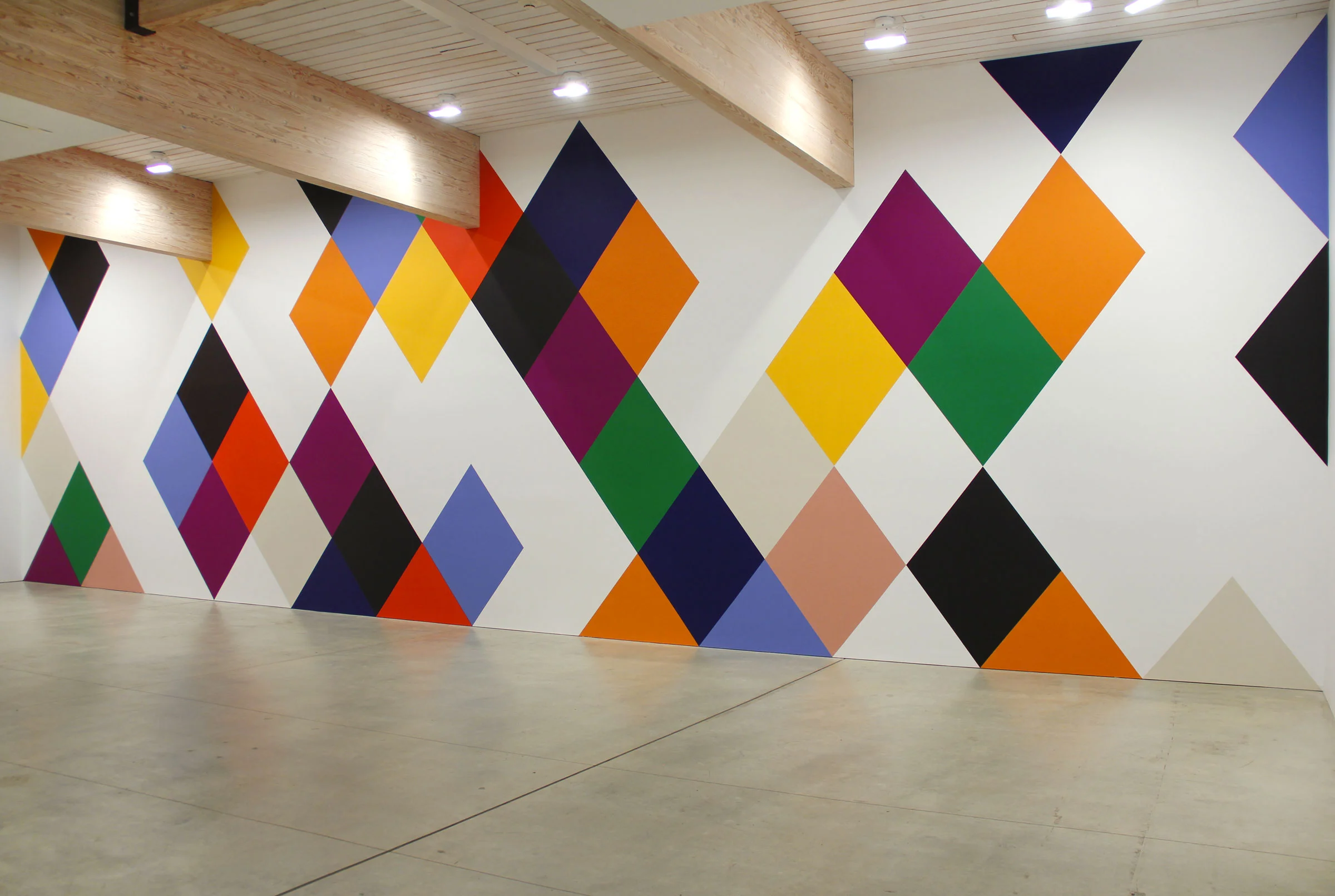 Oracle , 2014, 13 x 26’, wall painting Canterbury , 2014, 15 x 75’, wall painting OMI International Arts Center, Ghent, New York. On view June-September 2014.
