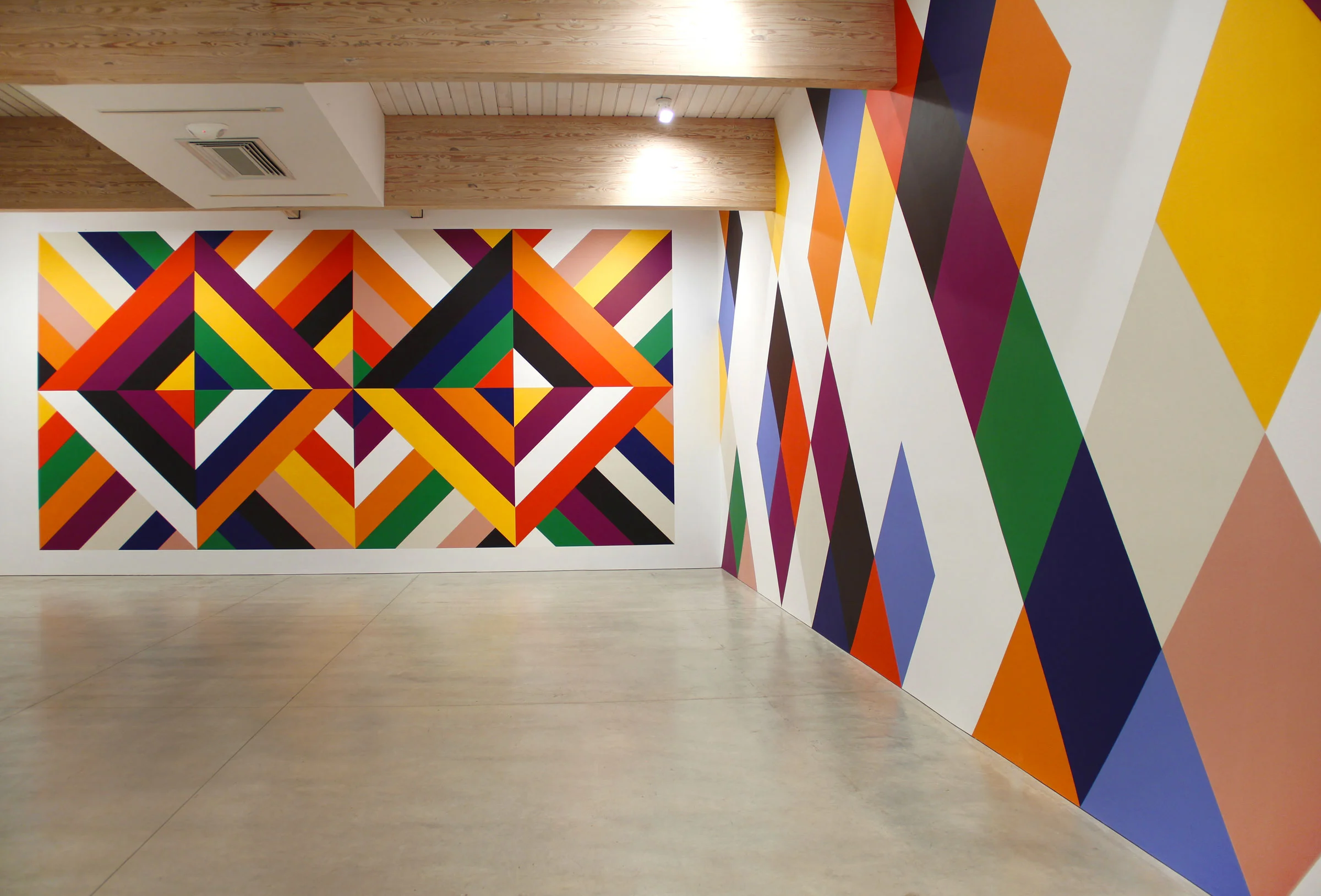 Oracle , 2014, 13 x 26’, wall painting Canterbury , 2014, 15 x 75’, wall painting OMI International Arts Center, Ghent, New York. On view June-September 2014.