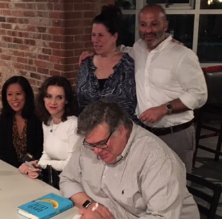 With Lisa Ko, Robin Homonoff, Boris Fishman, and David Leite in Providence, Rhode Island