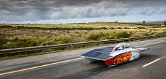 Nuna8, day 7 of the Bridgestone World Solar Challenge. Photo by Hans-peter van Velthoven