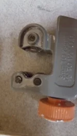 Copper pipe cutter. 