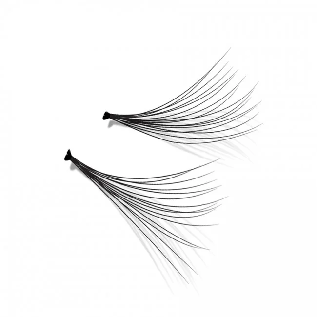 Flare/Cluster Lashes are not suitable for professional eyelash extension applications