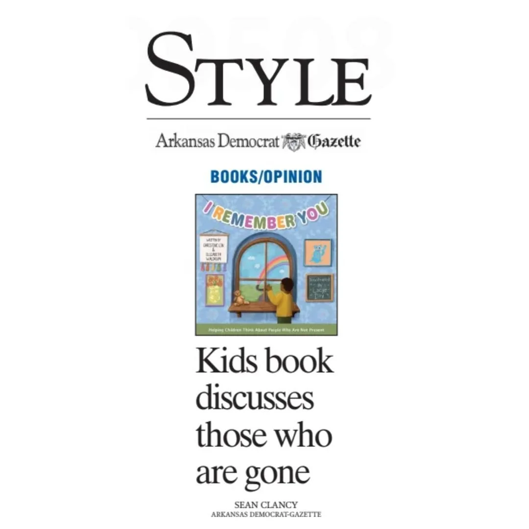 Book cover of I Remember You linking to where an article about the book appears in the Arkansas Democrat Gazette featuring interview with authors Elizabeth Waldrum and Christine Lin