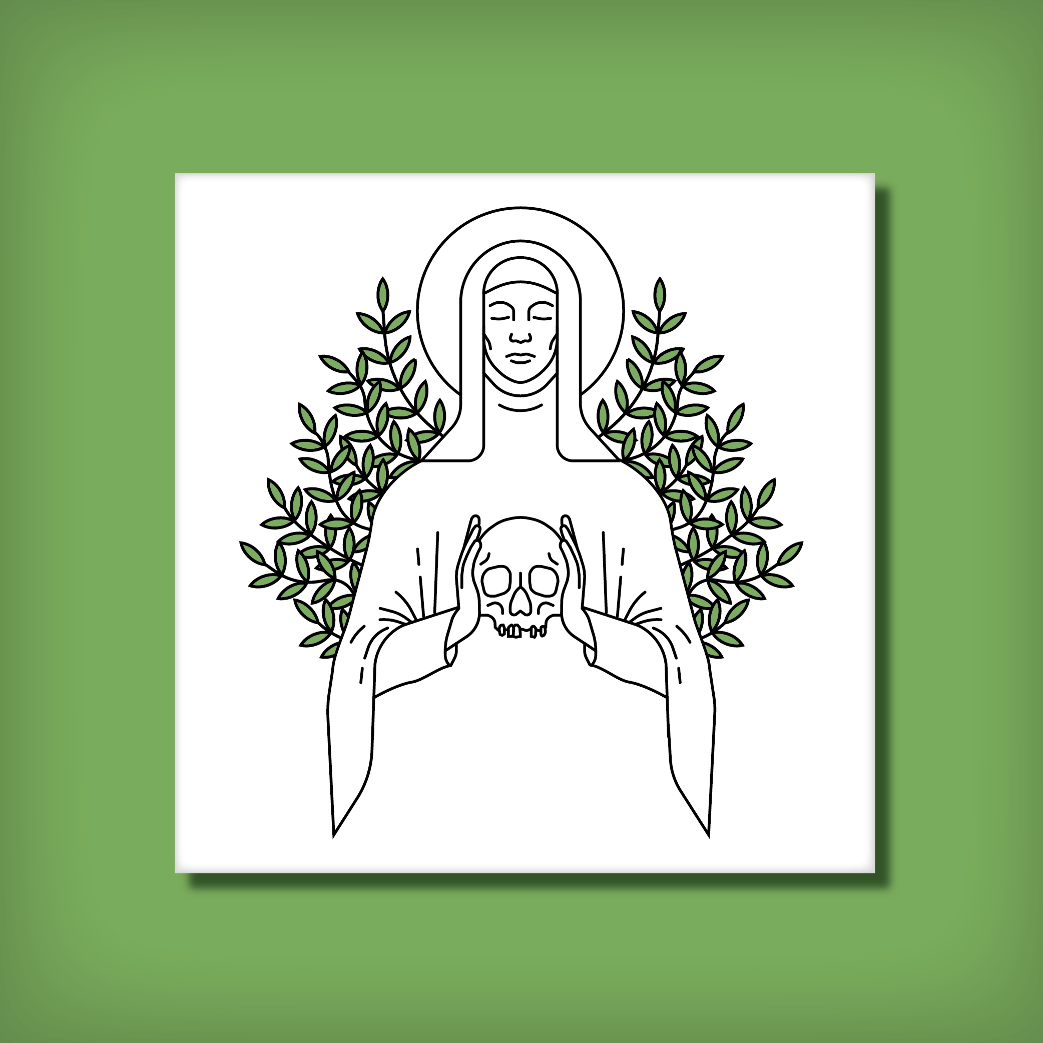 The Saint - Square Print