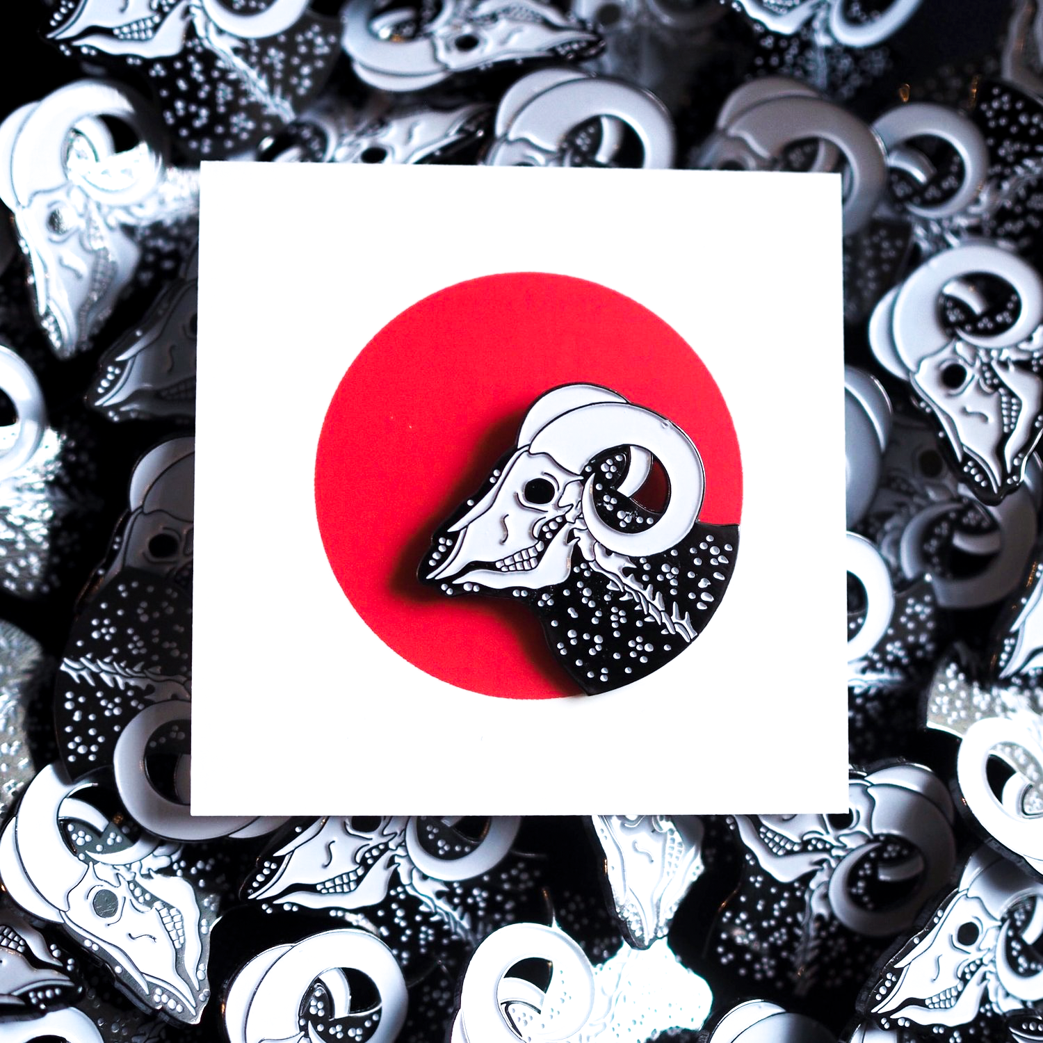 Ram Pin - Dark Silver