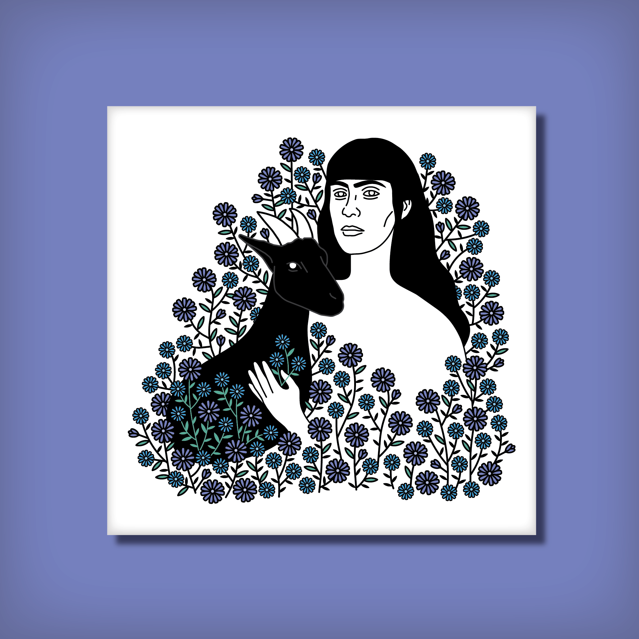 Sarah - Square Print