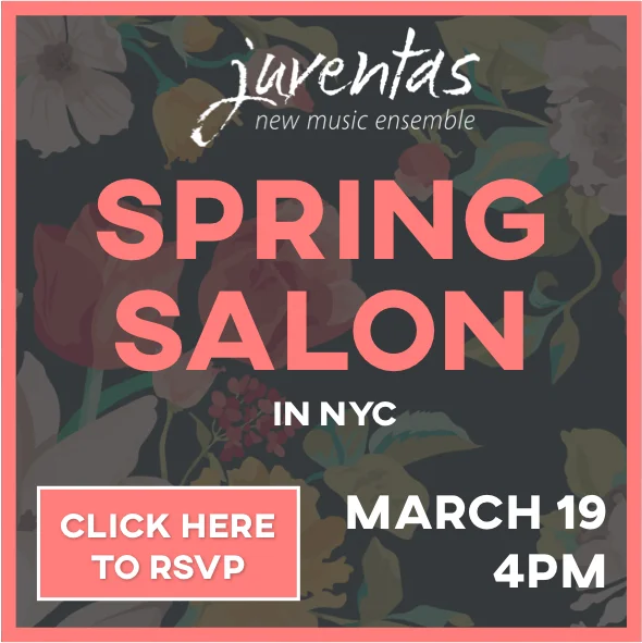 Digital invitation to a fundraising event for Juventas New Music Ensemble (2017)