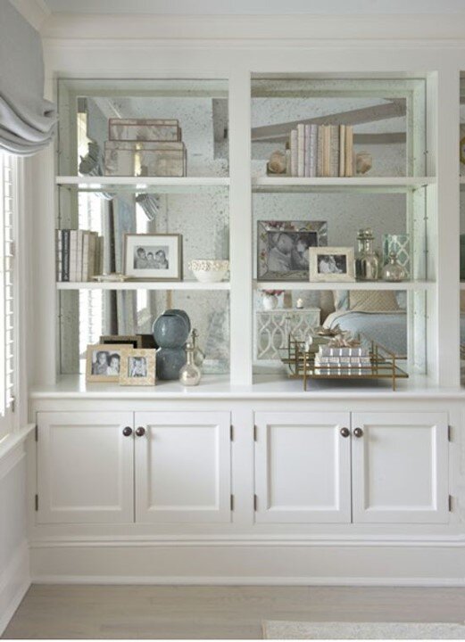 With Mirrors In A Small Living Room, Can You Attach Shelves To A Mirror