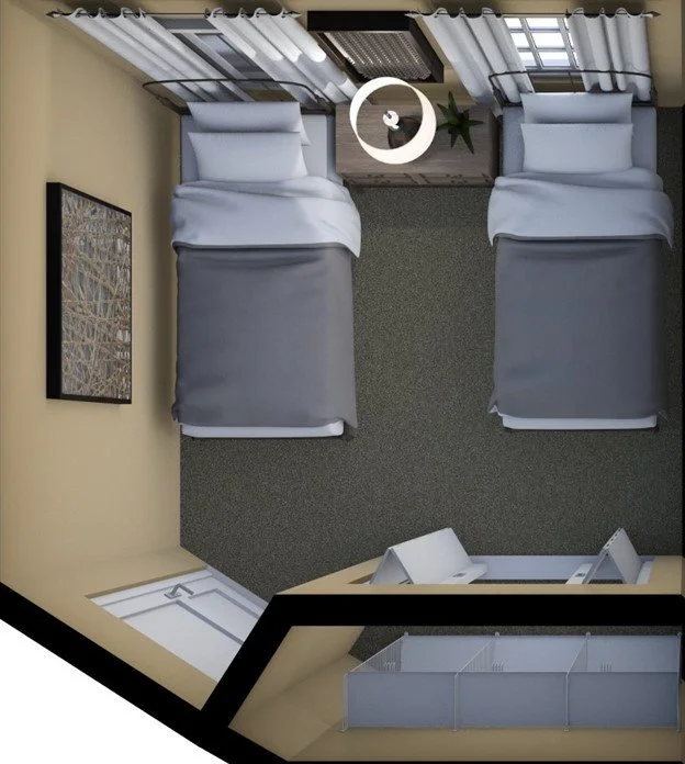 3 Amazing Ways to Layout a 9’ x 10’ Bedroom with an Angled Wall and a ...