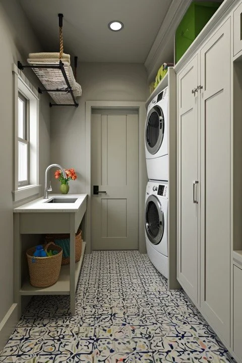 Smart Ideas for a Small, Narrow Mudroom and Laundry Area Makeover ...