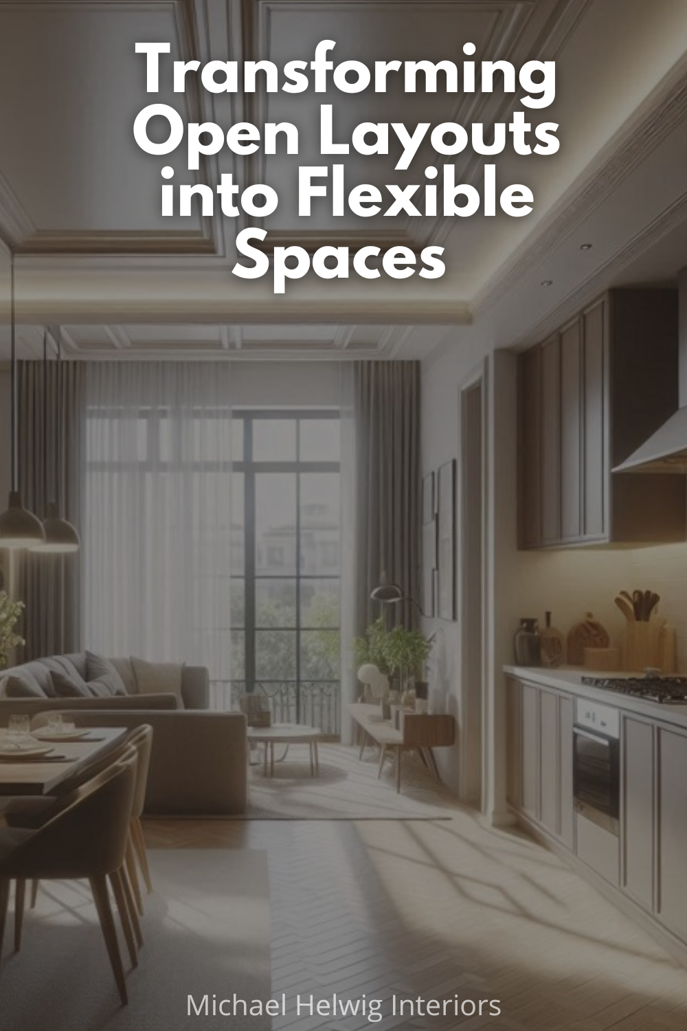 Transforming Open Layouts into Flexible Spaces — Michael Helwig Interiors