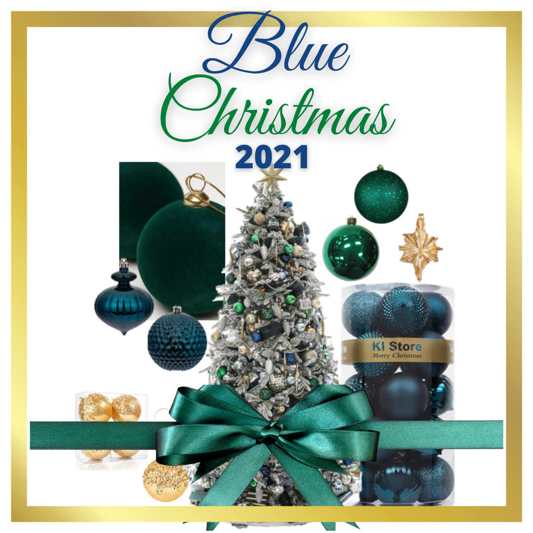 Christmas Felt Craft - Green and Turquoise Blue Felt Star Tree