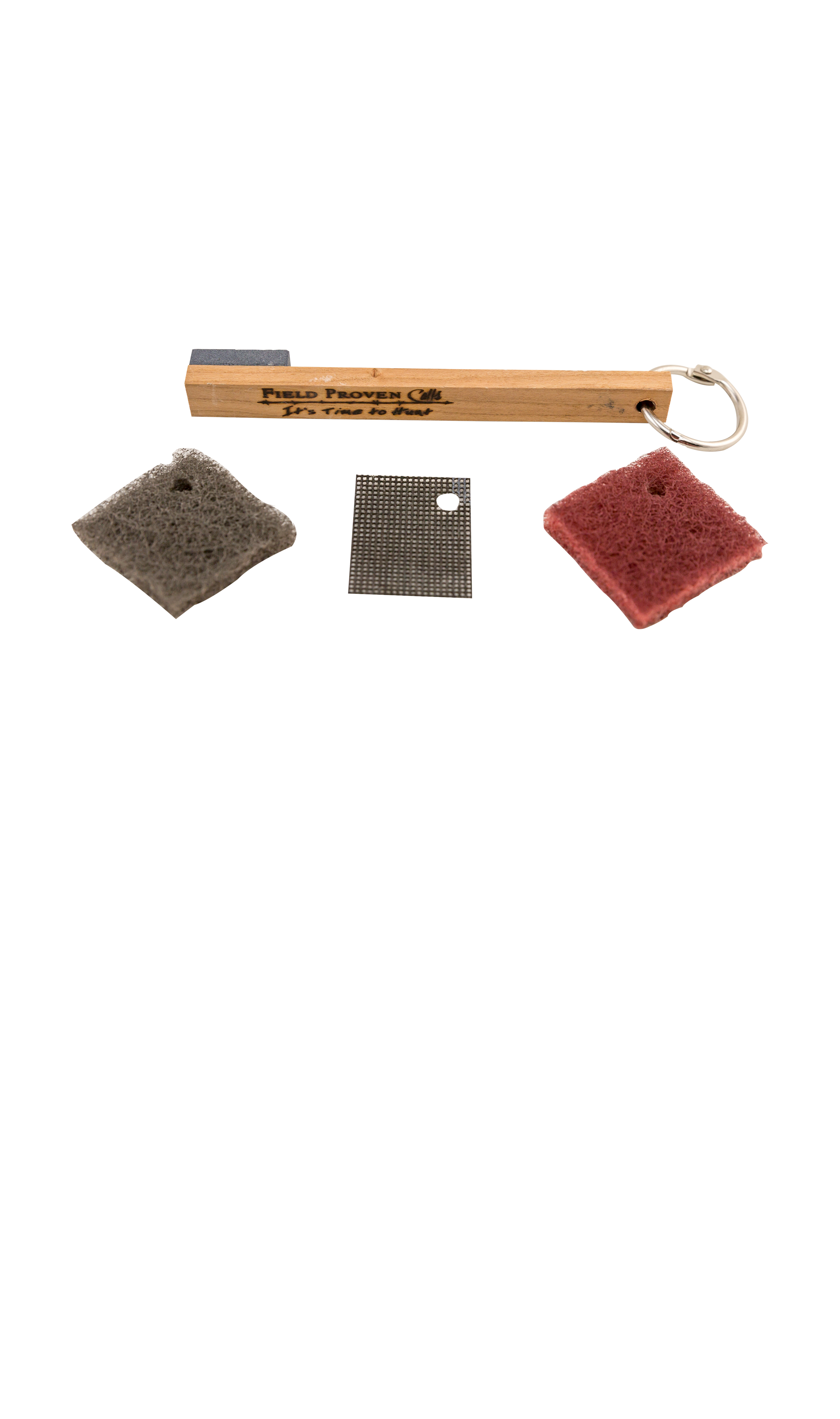 thumbnail interactive-video image 1 of Get That Perfect Yelp! Dymondwood Camo Turkey Call Striker – Flared-Tip Friction Call 1 of 6