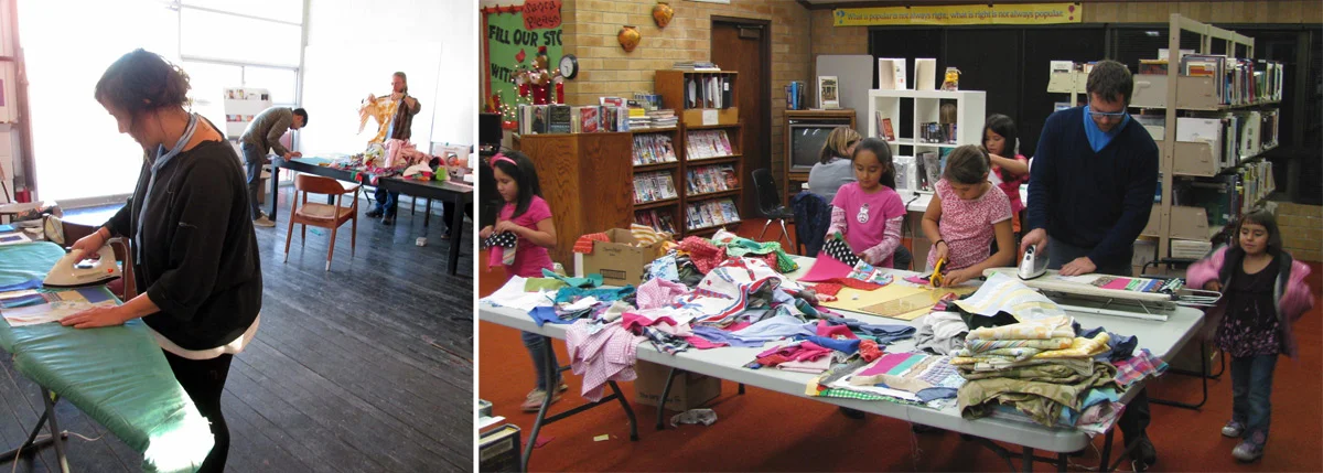 Epicenter and the Green River Boys & Girls Club patchwork workshops