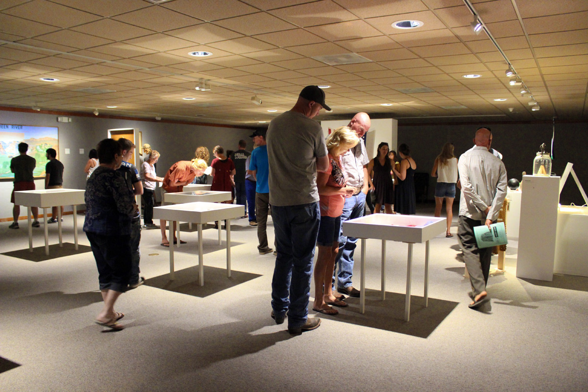 Photo from the "This Is Green River" exhibit opening at the John Wesley Powell River History Museum.
