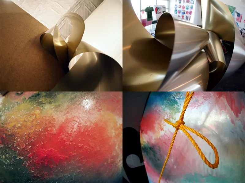Detail of Jamey Herman's sculptures