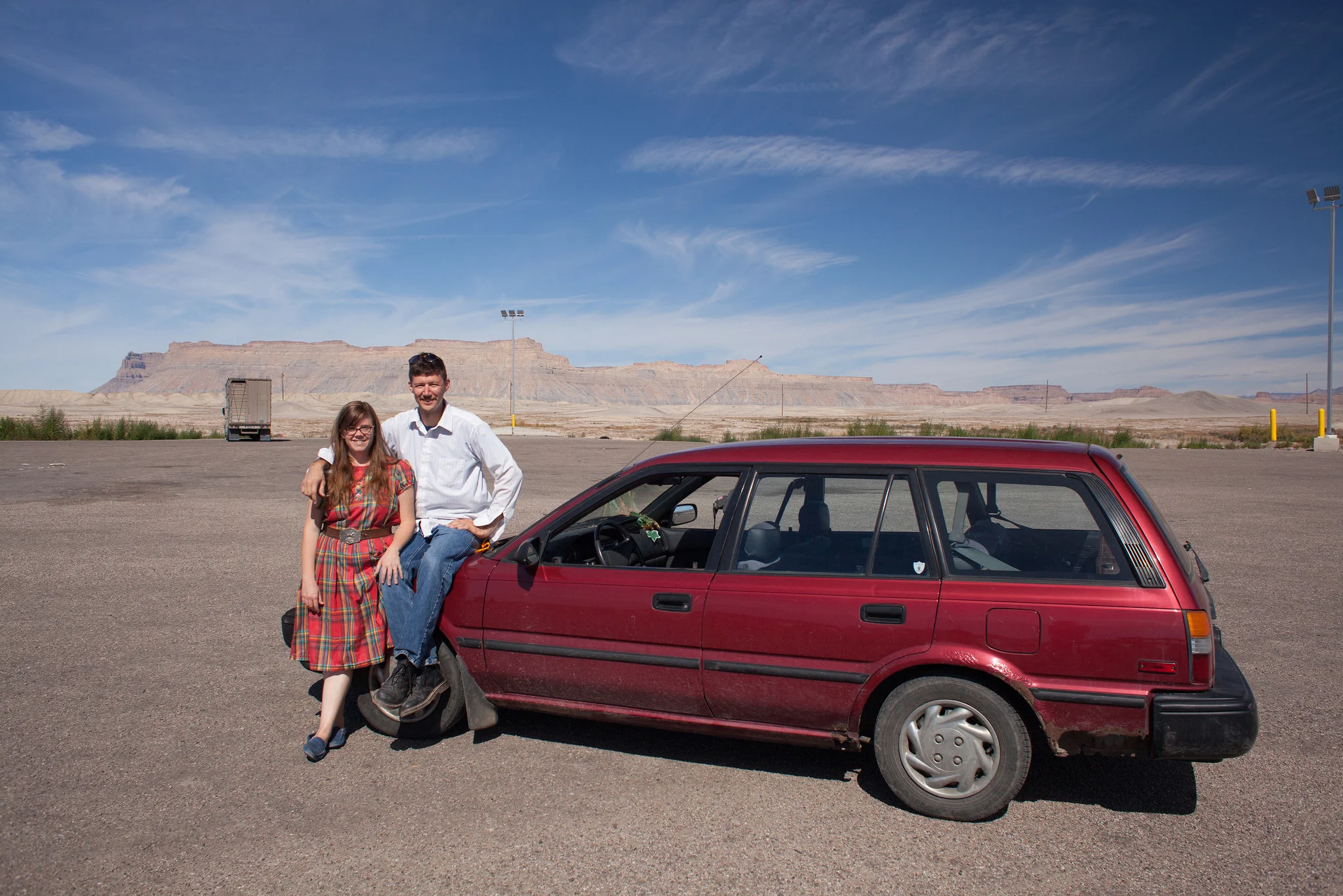 Via the photographic documentation of permanent and transient residents of interstate towns with their motorized vehicles of choice, the project intends to showcase an underlooked component of place-based culture.