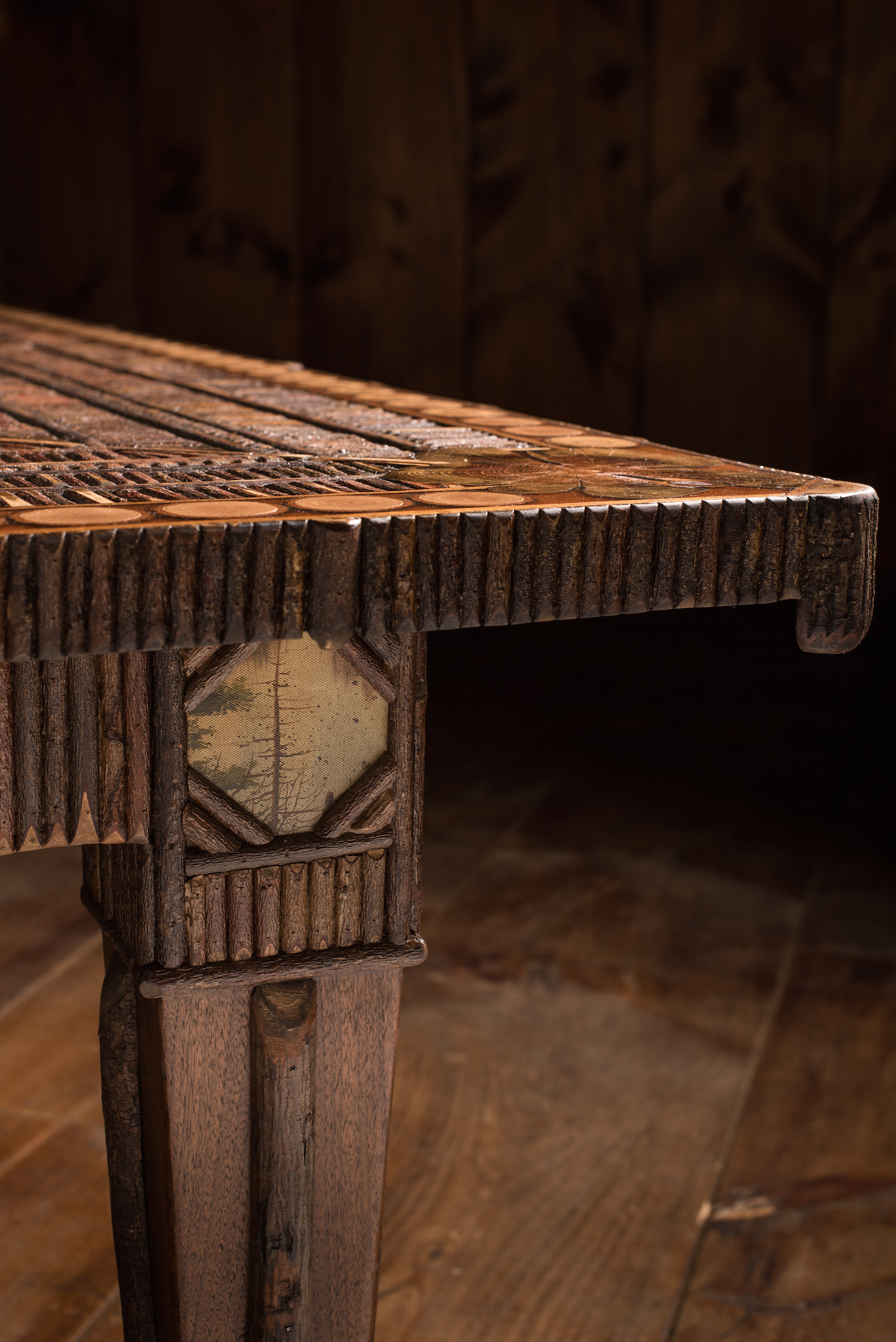 Sliced Twig 8-Top Dining Room Table
