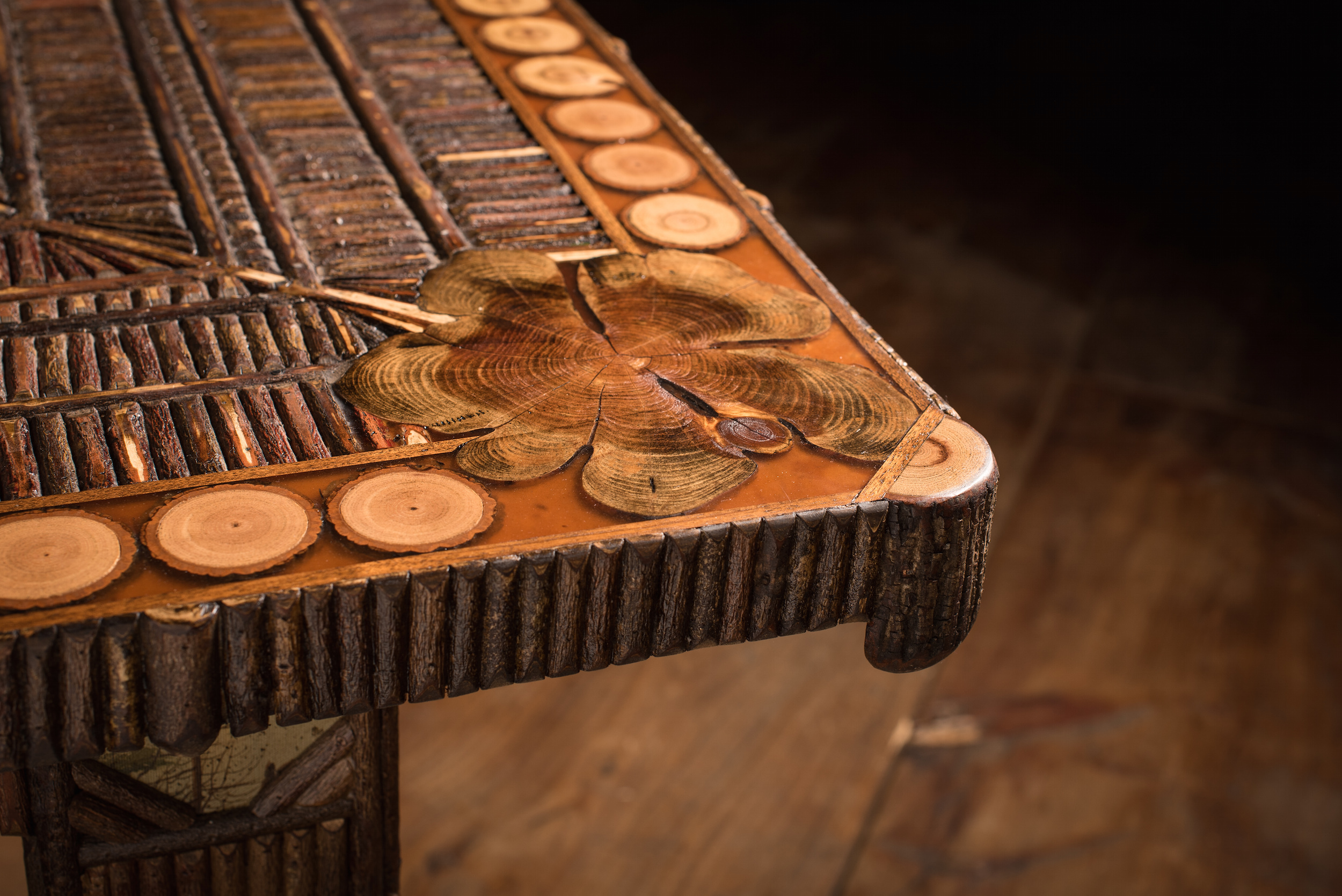 Sliced Twig 8-Top Dining Room Table