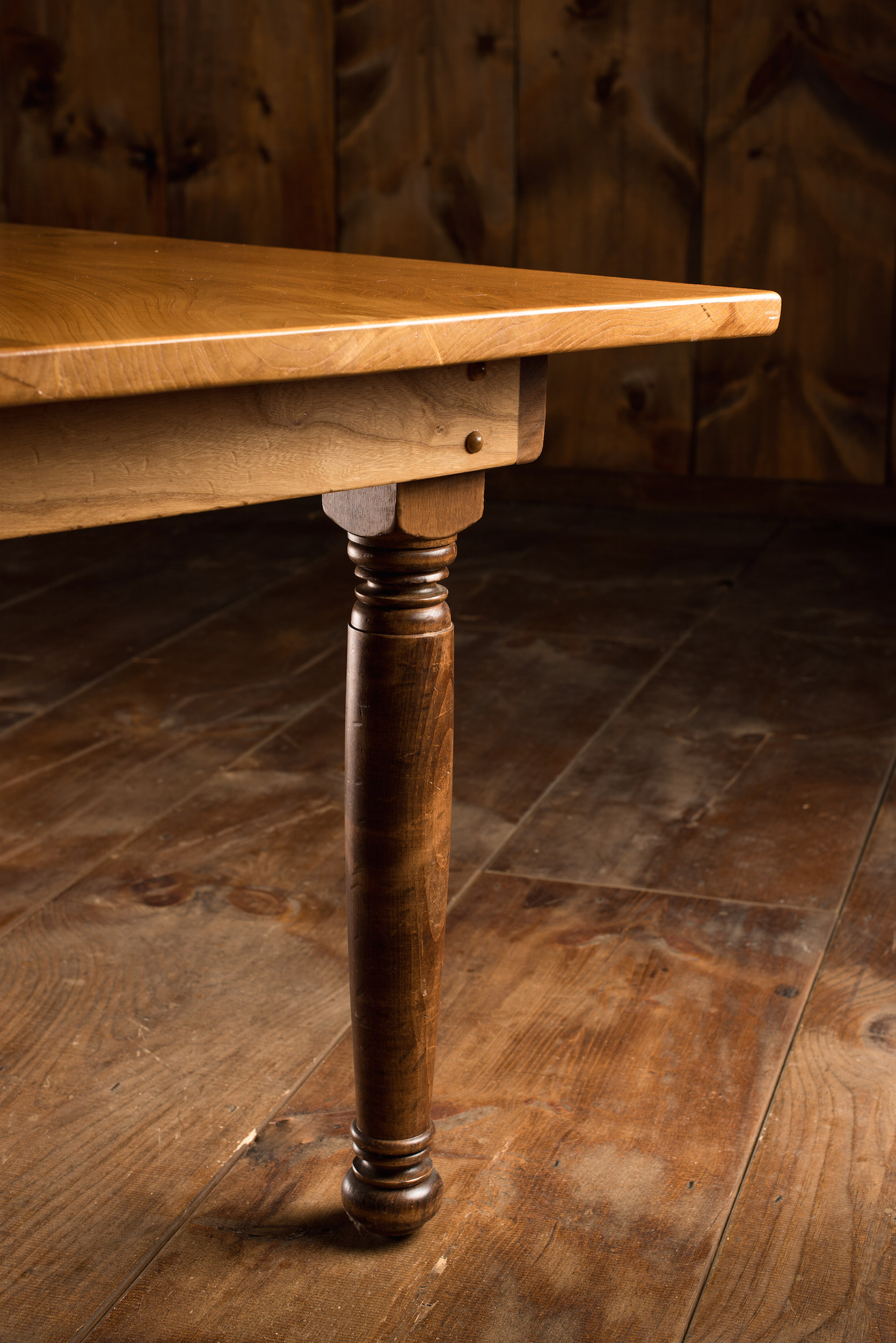 English Elm Dining Room Table
