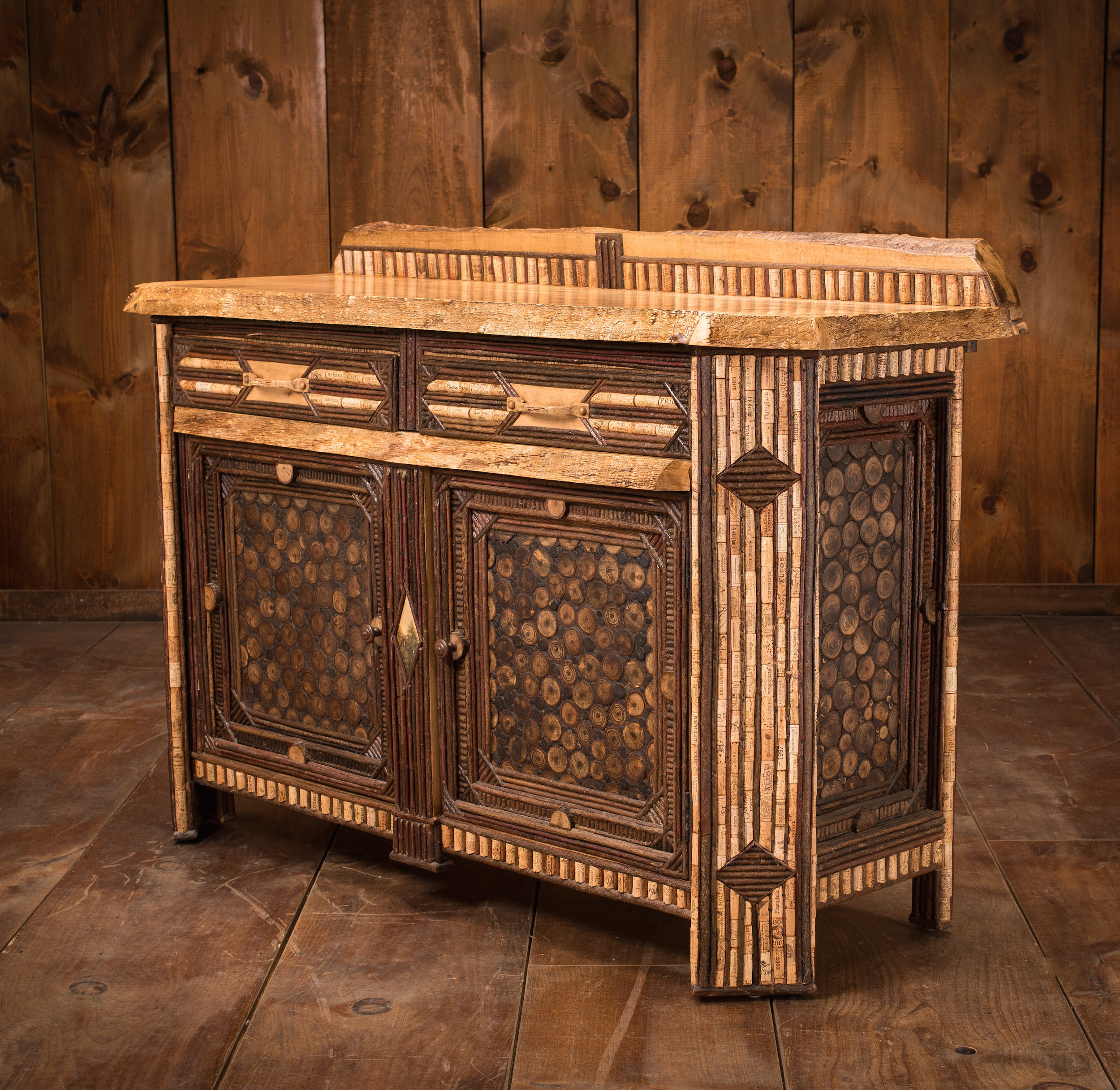 Corrugated Edge Maple Sideboard
