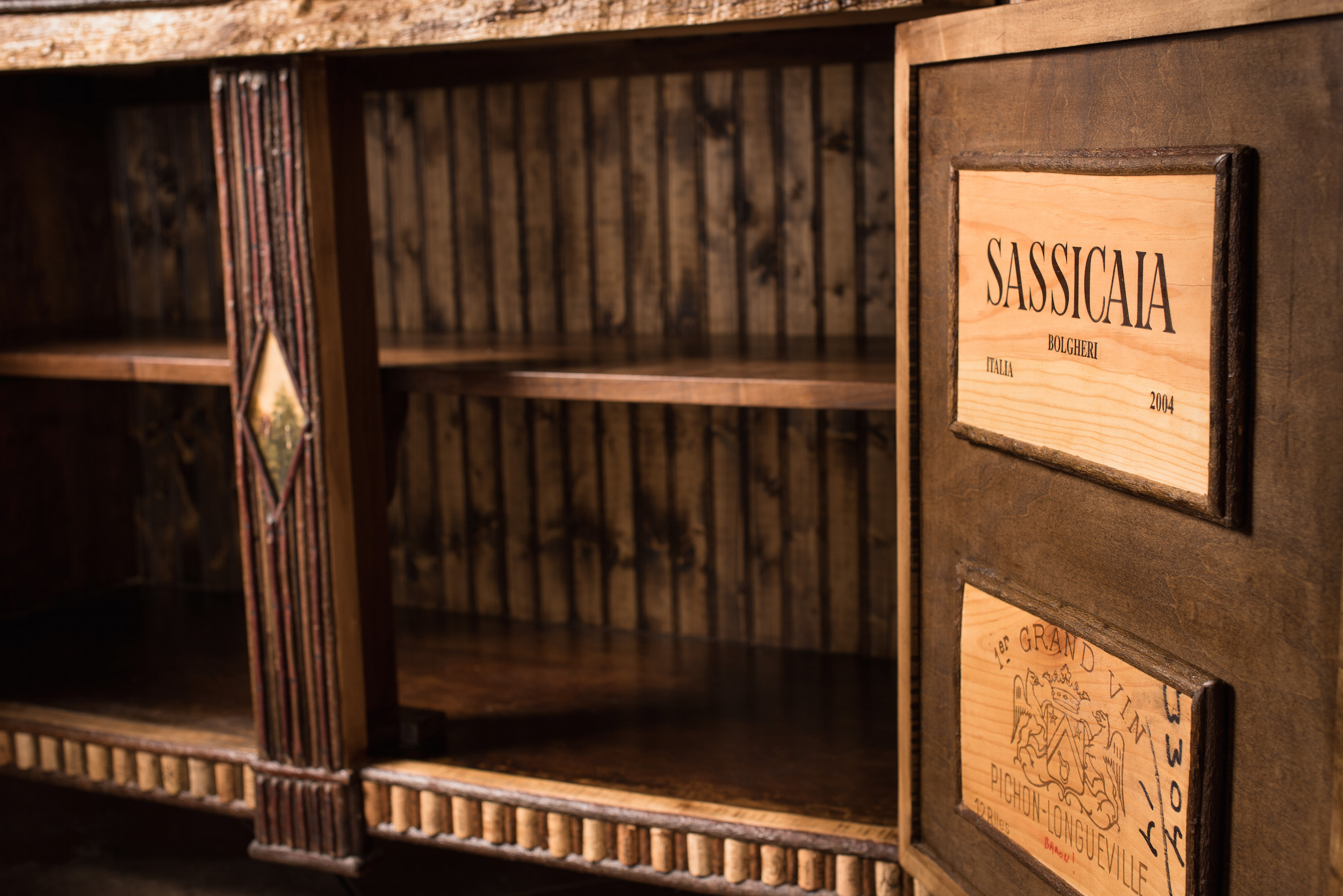 Corrugated Edge Maple Sideboard