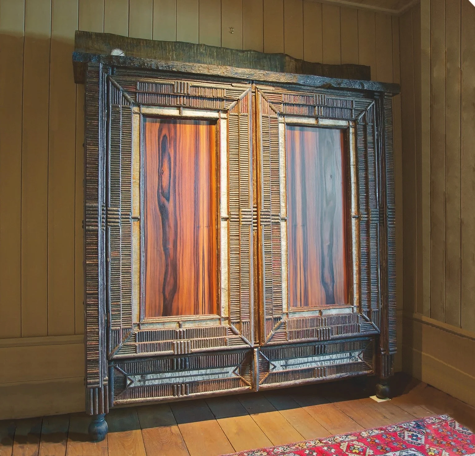 Cherry and Rosewood Cabinet