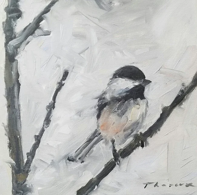  CHICKADEE/WINTER  12X12 