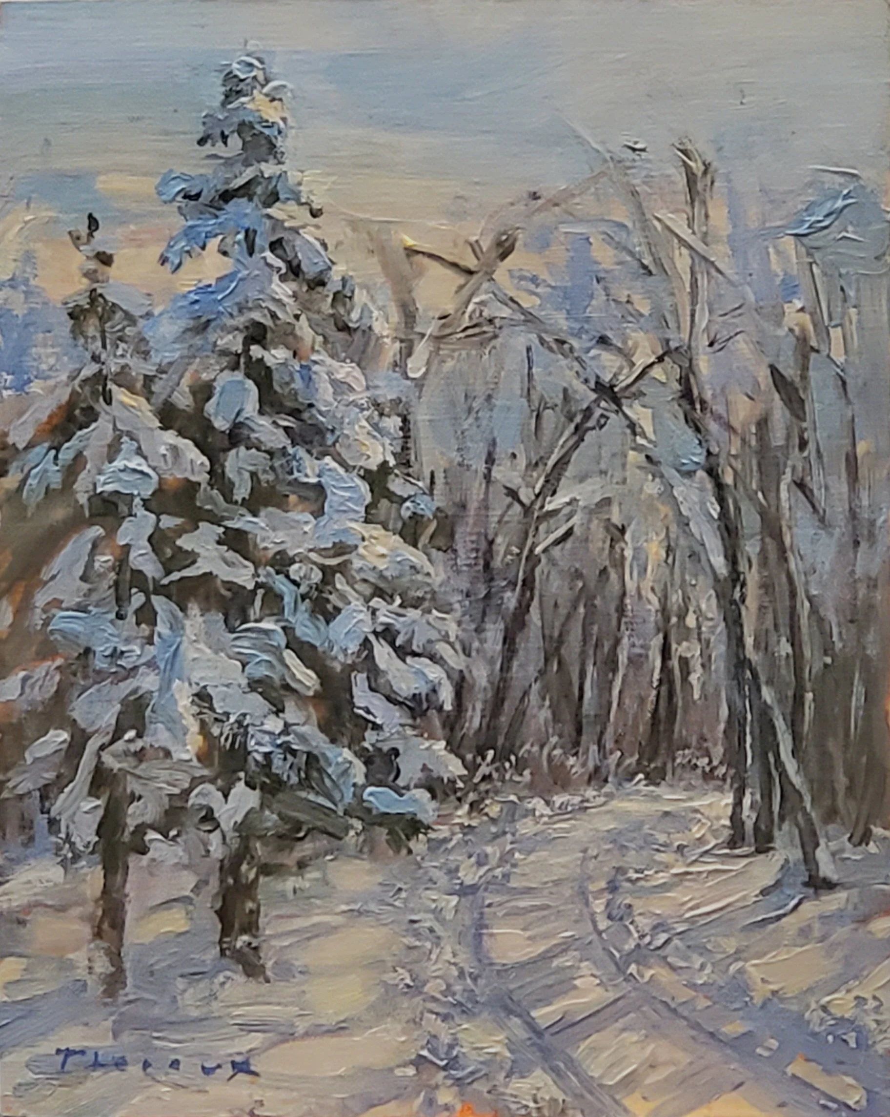  COUNTY ROAD  9X12  Plein Air 