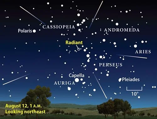 They are called Perseid Meteors because they radiate out of the Perseus constellation.