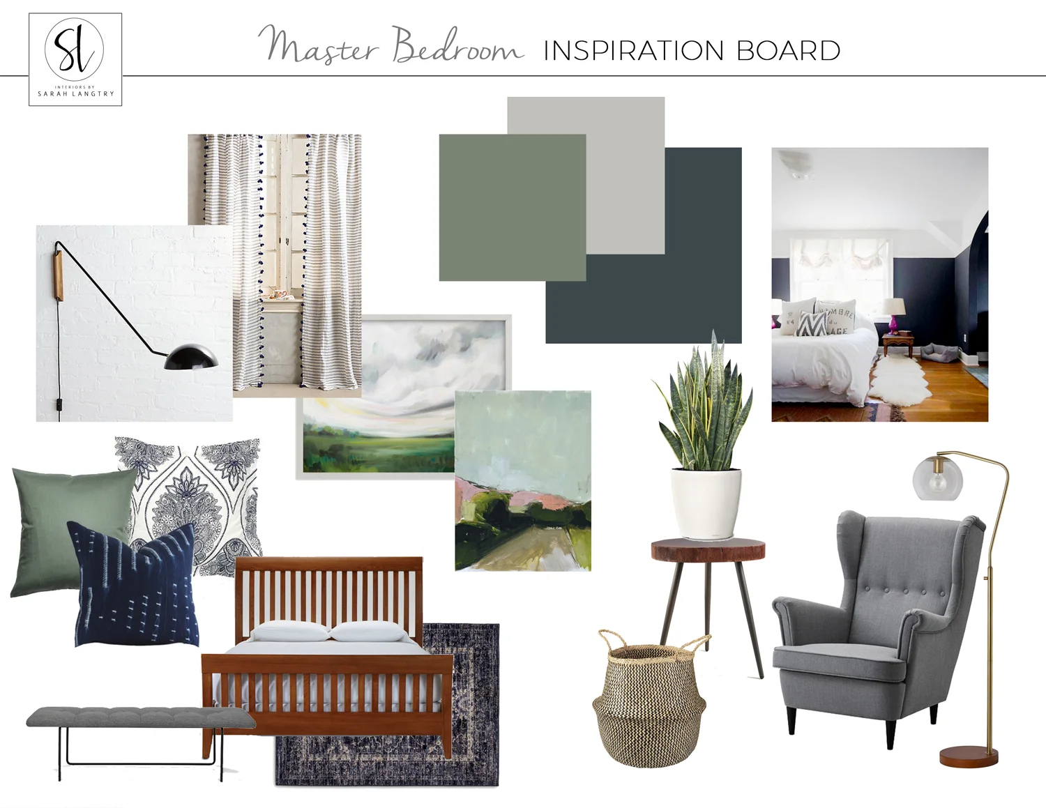 Modern Craftsman Master Bedroom