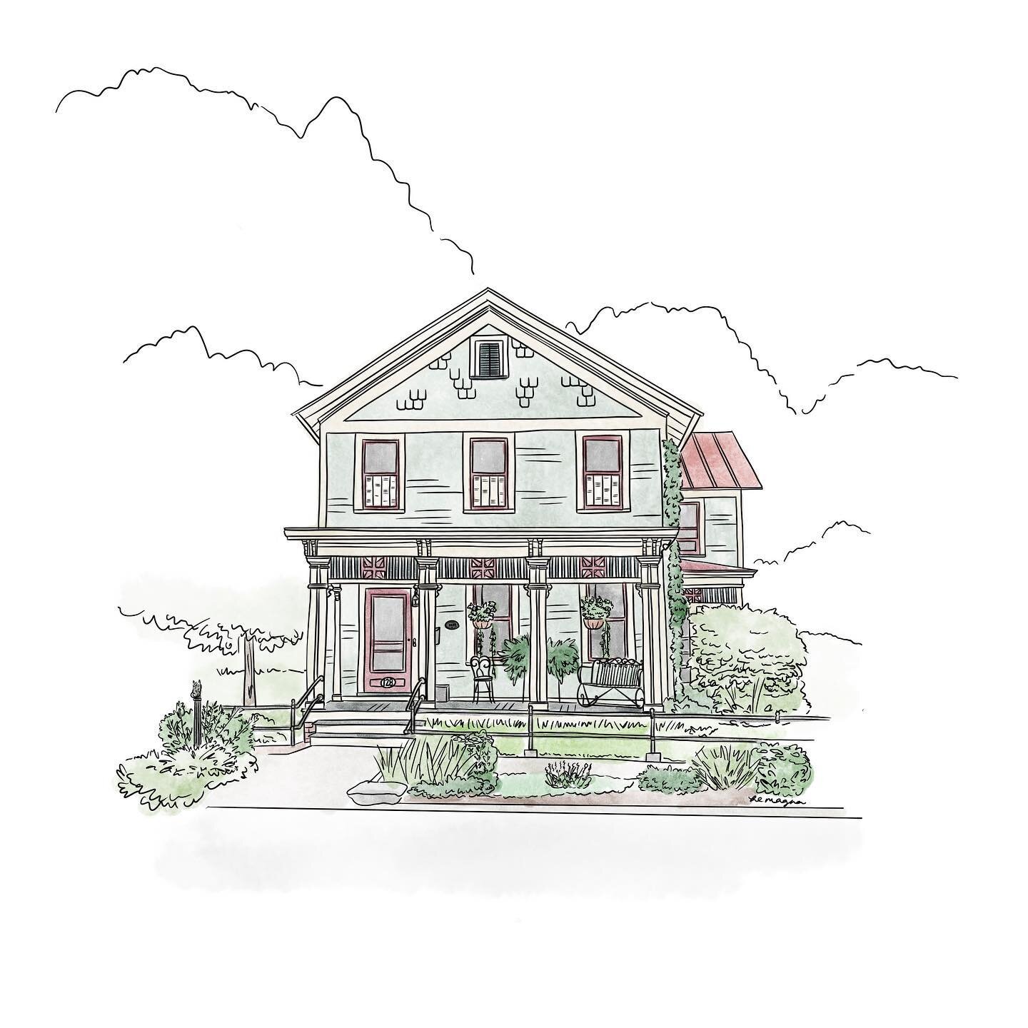 Finally finished the doodle of this gorgeous home! It was originally built in 1886 and the amount of detail and craftsmanship is incredible. I love being able to walk by it every day to admire its beauty.