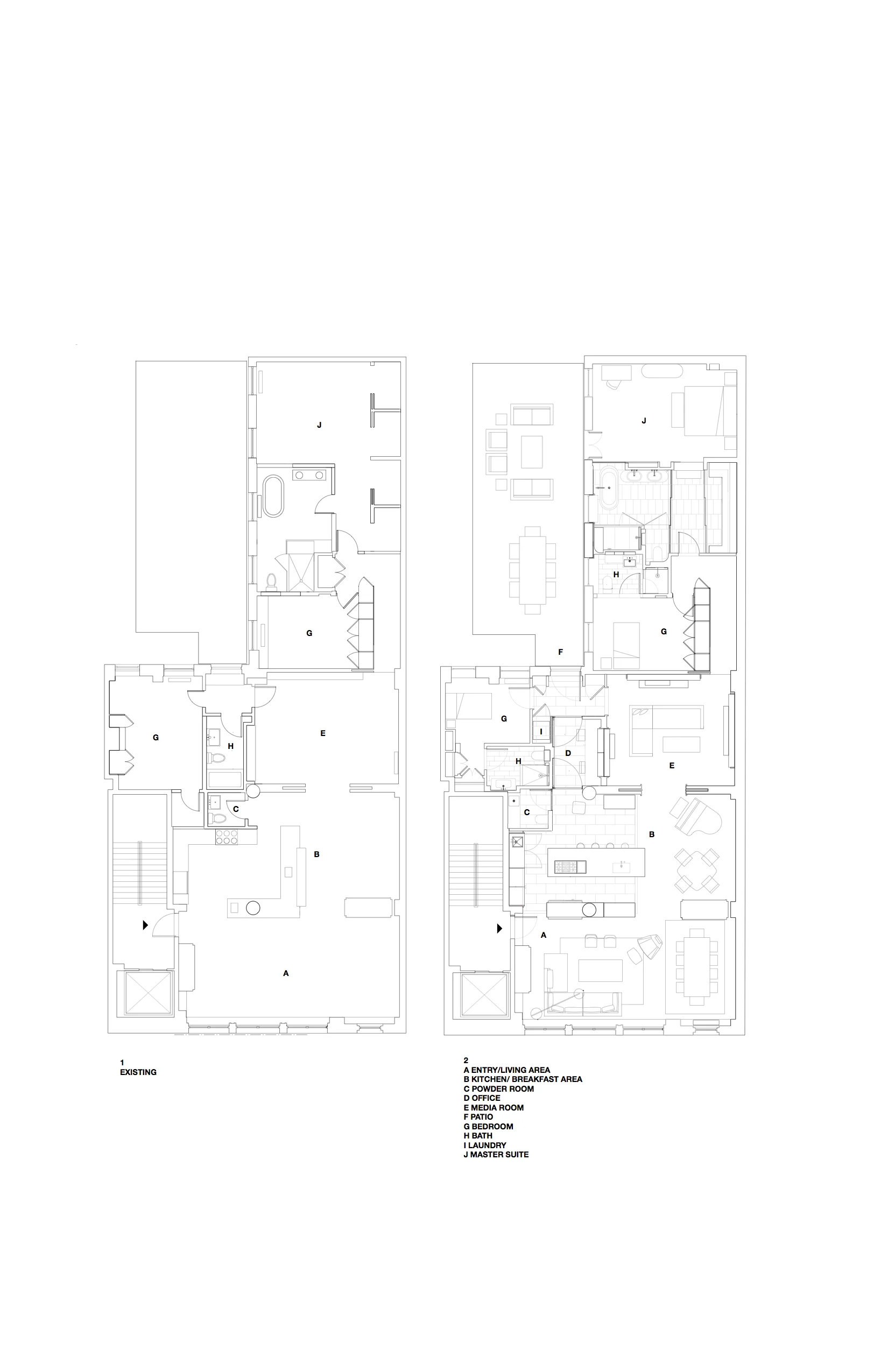  Existing and proposed plans 
