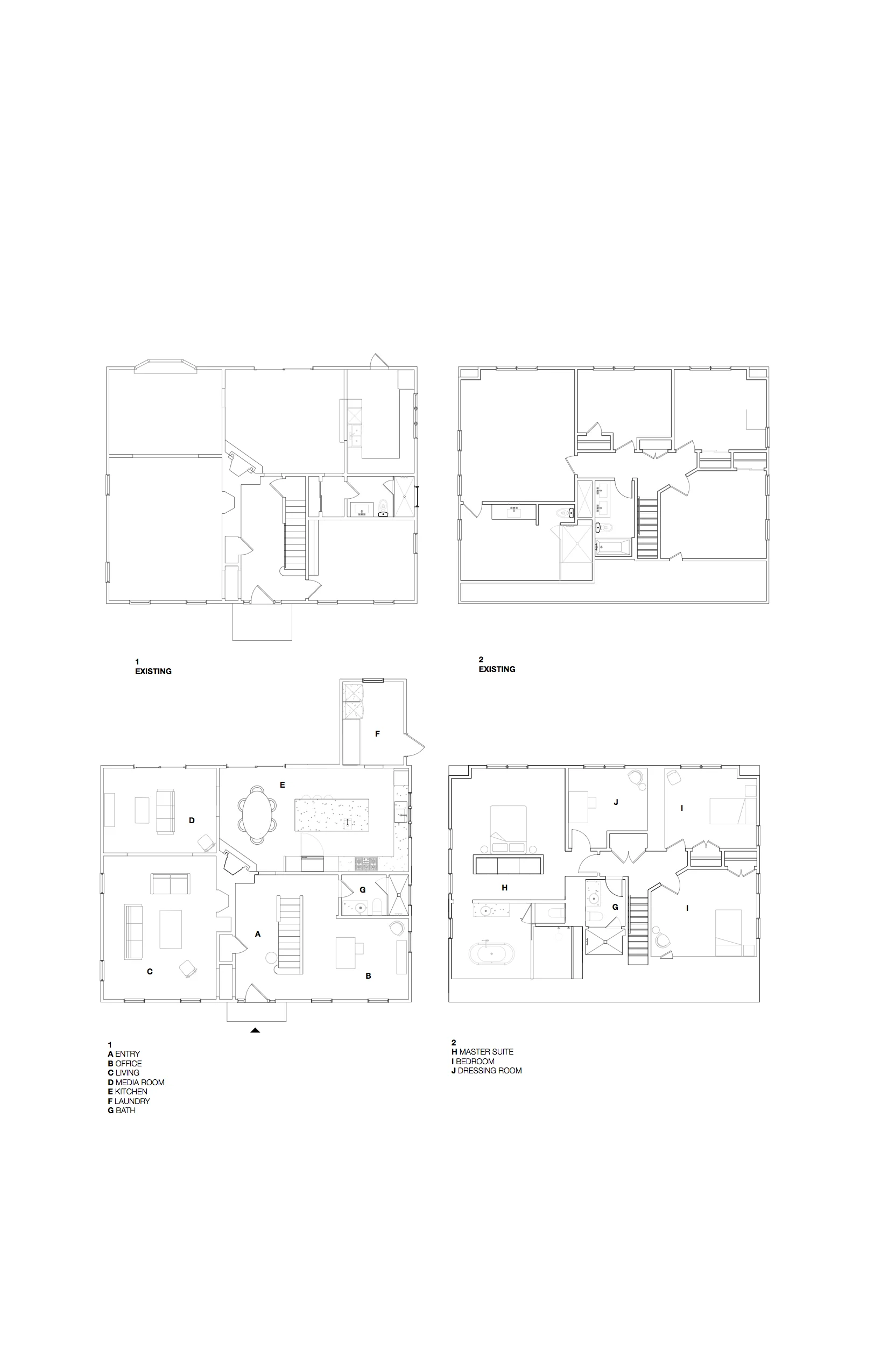  Existing and proposed plans 