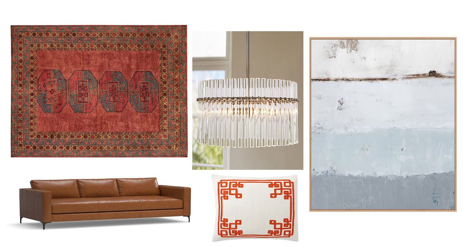 Rug // Chandelier // Art // Couch // Pillow Sister Company Sales: Williams-Sonoma 20% off + Free Shipping West Elm: Buy More, Save More