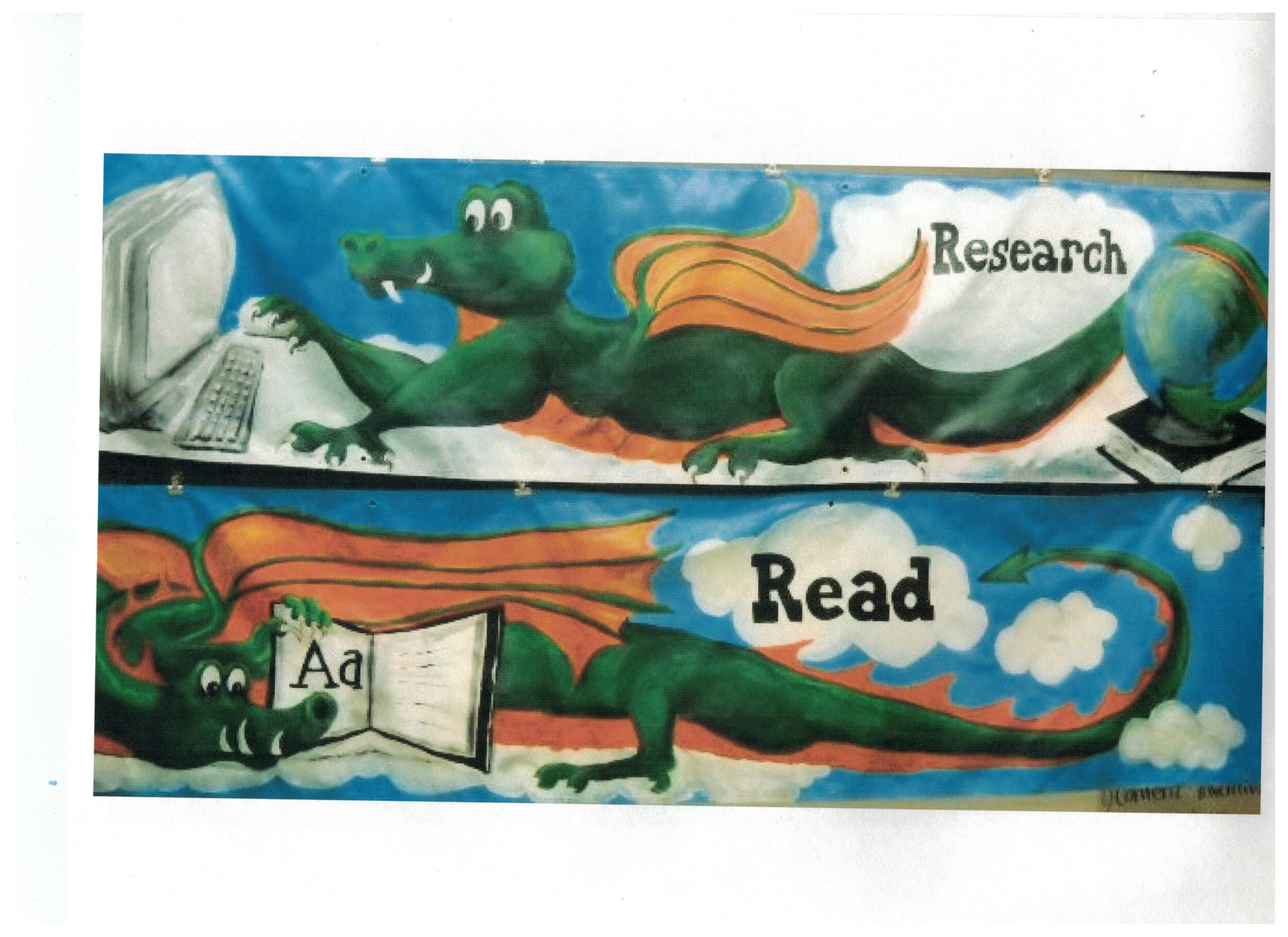 Art Panels for Camp Allen Elementary Library