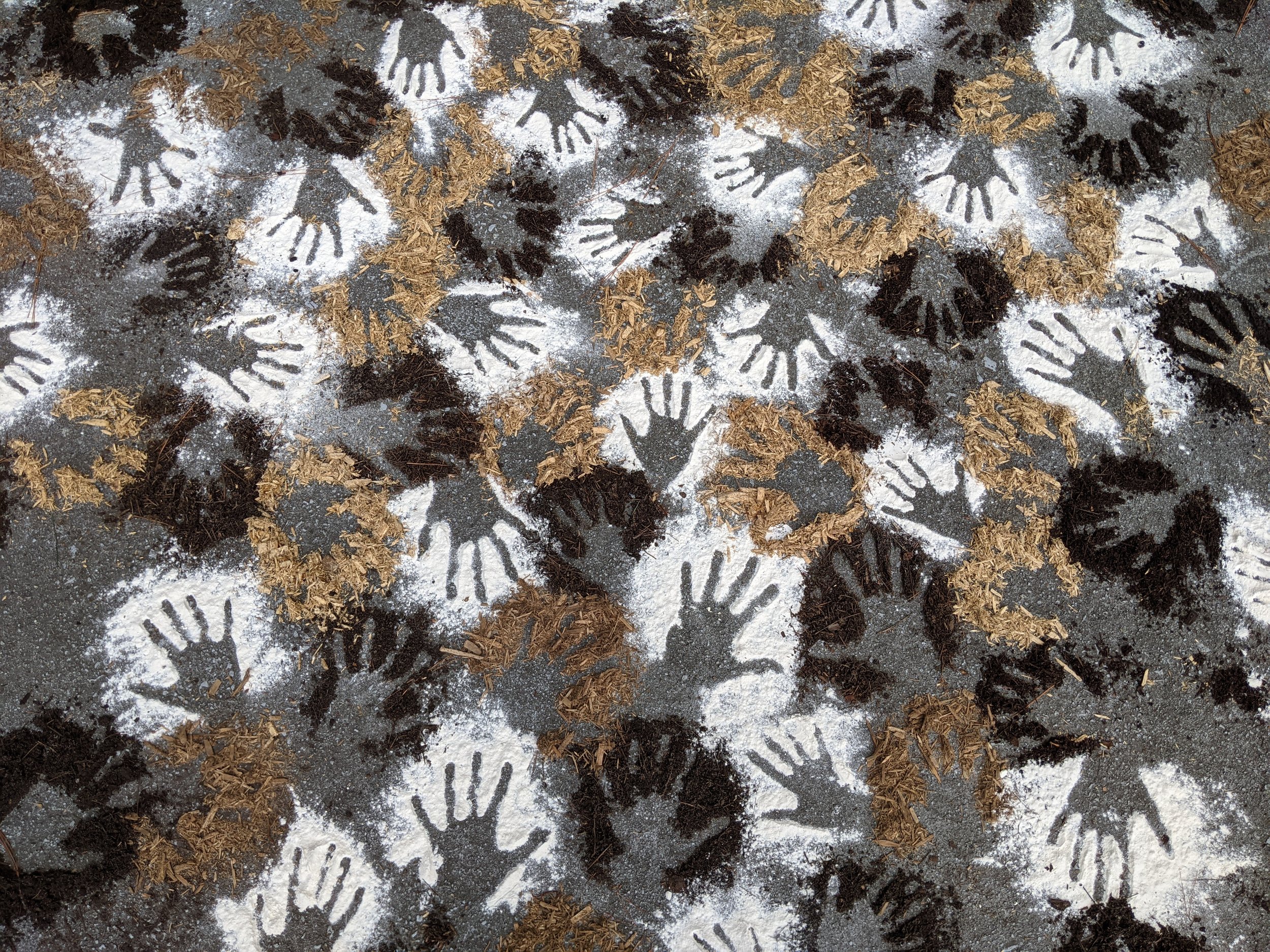 Hands (after Cueva de las Manos)