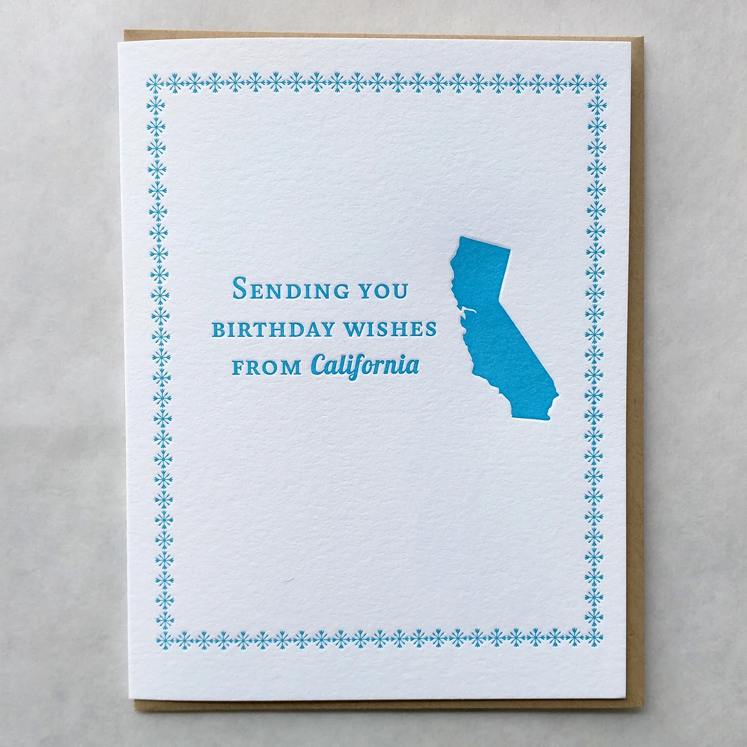 sending you birthday wishes from california