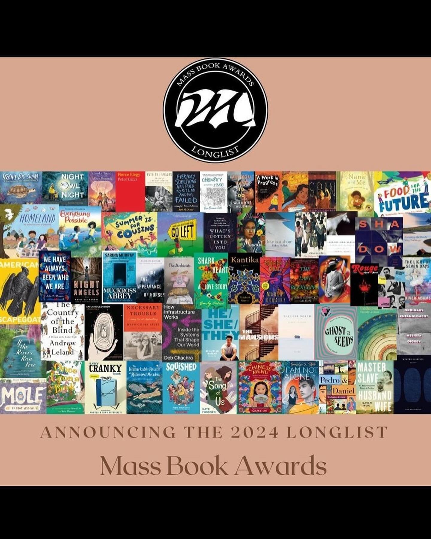 ICYMI: Yesterday, @masscenterforbook released their longlist for the 2024 Massachusetts Book Awards, which recognizes significant works of fiction, nonfiction, poetry, translated literature, and children&rsquo;s/young adult literature written, illust