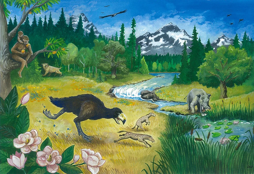 Life Through Time Poster: Cenozoic